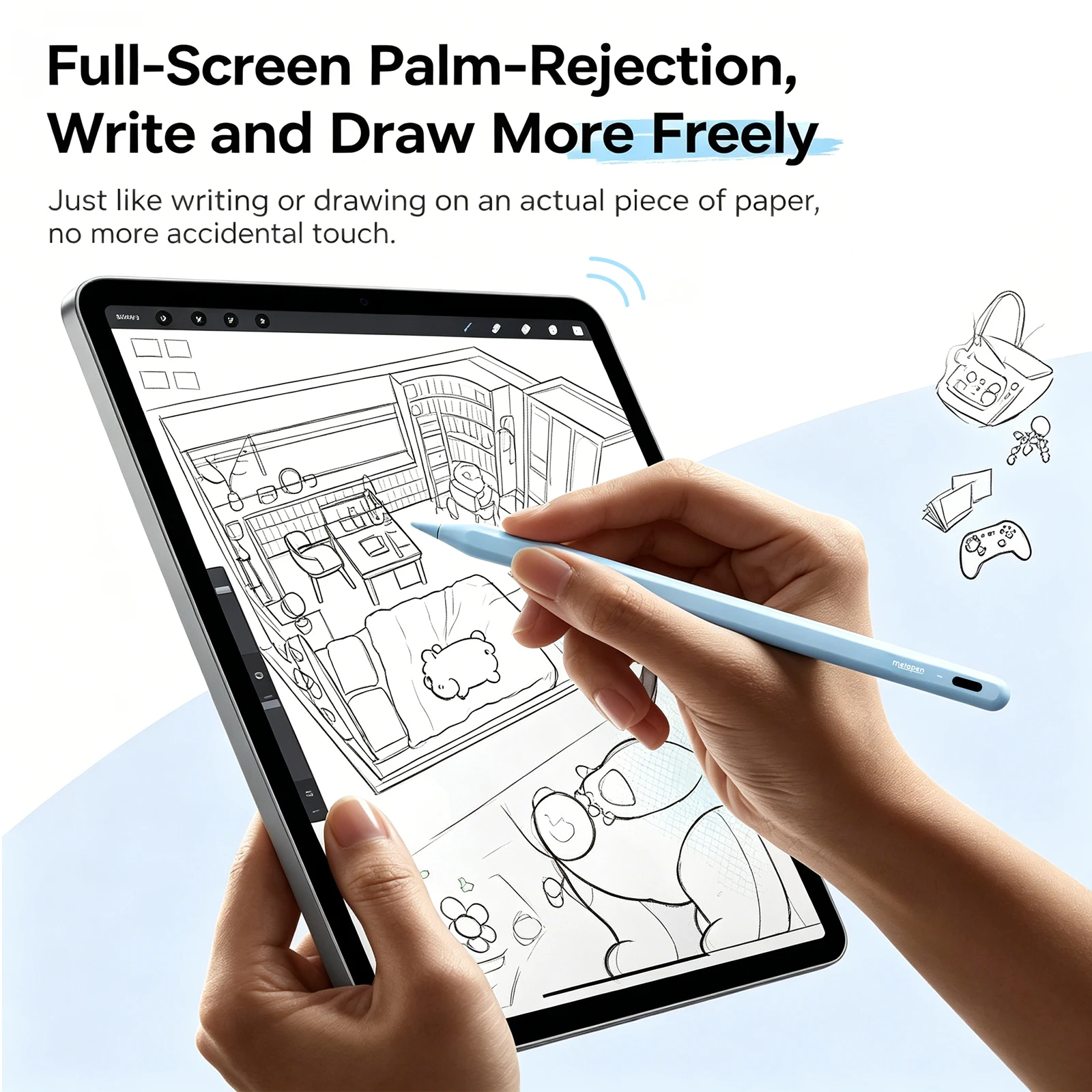 MetaPen A8 Stylus with Magnetic Adsorption