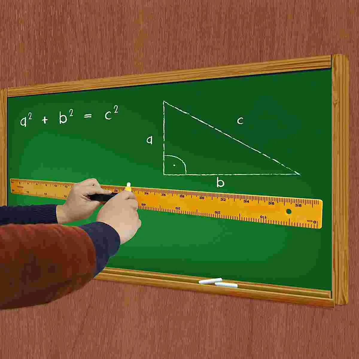 

Teaching Meter Stick Yellow Ruler Measuring Tool Sectional Plastic Adjustable Math for
