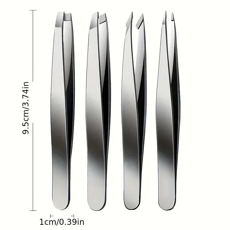 Tweezers Set-Precision Stainless Steel Eyebrow And Facial Hair Debris And Endogenous Hair Removal Suitable for Both Men And Wome