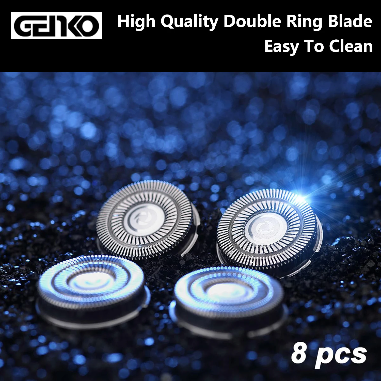 Shaver Replacement Heads Blades for Skull Shaver Pitbull Gold PRO Brush Pitbull Shaver Replacement Blade Skull Shaver Blades 6