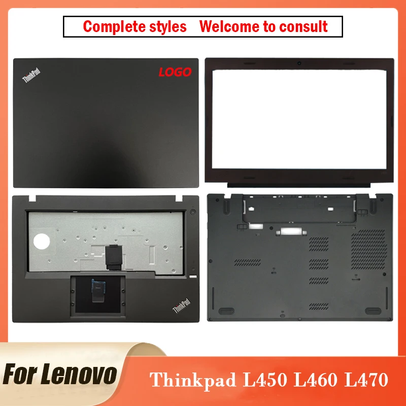 Новая Оригинальная задняя крышка для ноутбука Lenovo Thinkpad L450 L460 L470, верхняя крышка, передняя панель, Упор для рук, нижняя базовая крышка L450 L460