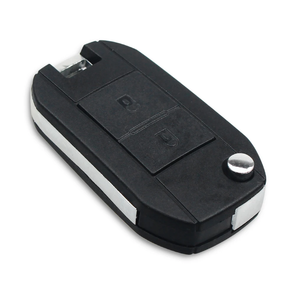 2 Button Modified Flip Remote Car Key Shell For Citroen Peugeot