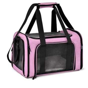 Cat, Dog Carrier for Small Medium Cats Puppies up to 15 Lbs, TSA Airline Approved Carrier Soft Sided, Collapsible Travel Puppy C