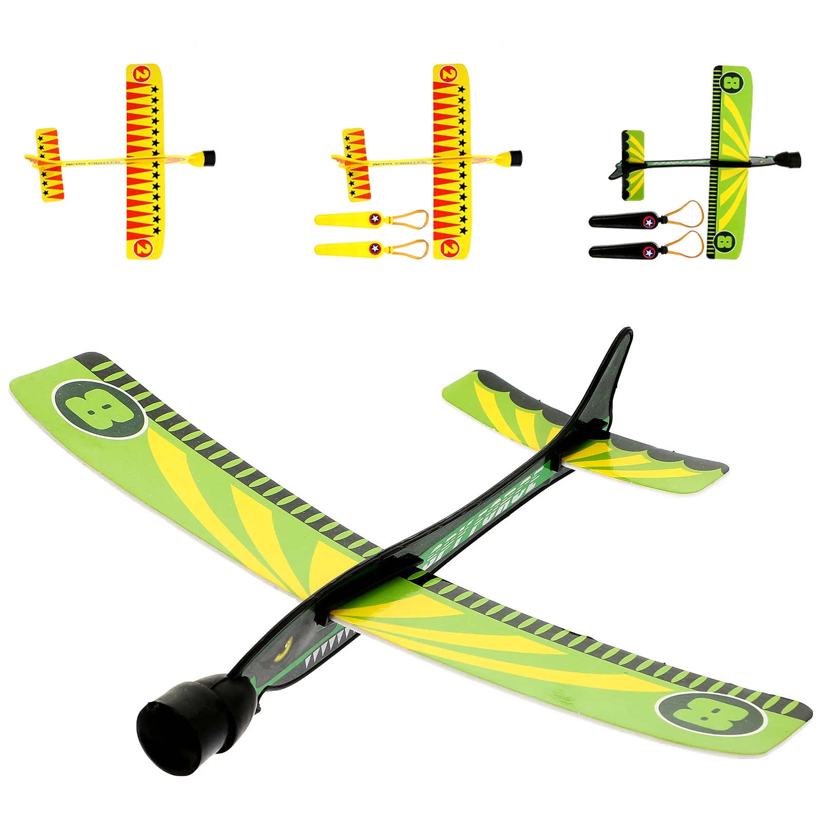 

Hand Throw Catapult Aircraft Elastic Slingshot DIY Foams Airplane Flying Model Planes Toys Throwing Plaything