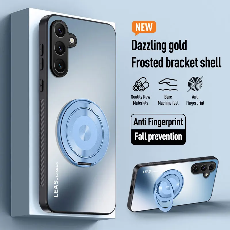 Magnetic Ring Stand Protective Phone Case with Enhanced Grip