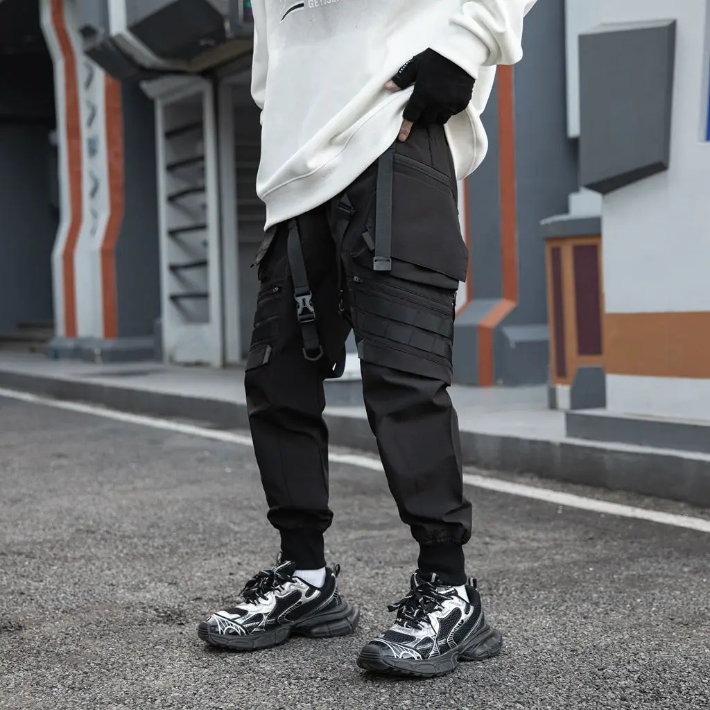 Description Picture 2 of itemStylish and Functional Black Tactical Pants with Concealed Design for Men