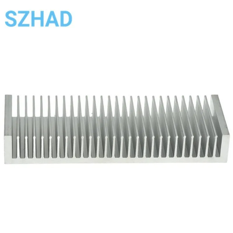 Premium Ultra-Thick Aluminum Heat Sink in Silver, 200x70x30mm
