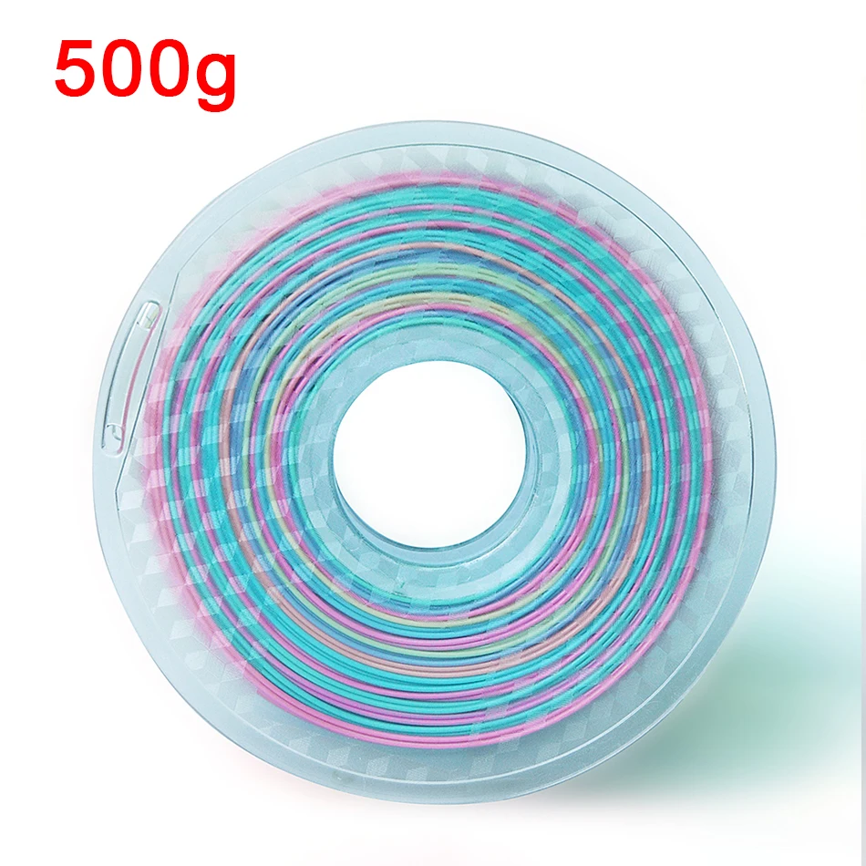 Silk PLA Rainbow 3d Printer Filament 1.75mm  Silky Rich Luster 3D PenPrinting Materials Like Multicolor Ramdon Print Material best plastic for 3d printing 3D Printing Materials