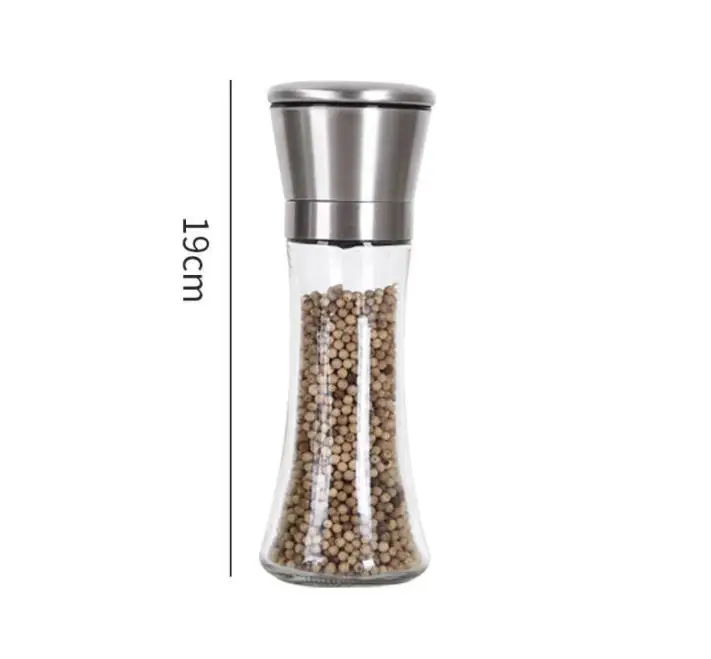 

Мельница для перца из нержавеющей стали, стеклянная мельница для перца, ручная стеклянная мельница SN4235