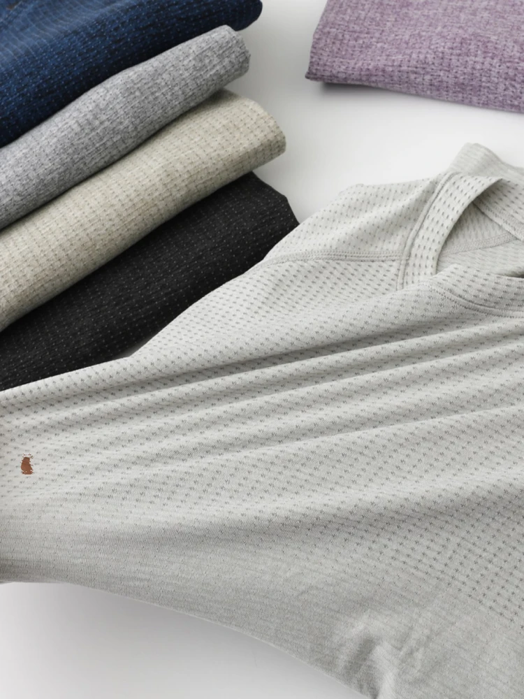 Italian Luxury Breathable Comfortable Men's round Ne Long Sve T-irt Spring Summer Basic Versatile Casual Sports Top