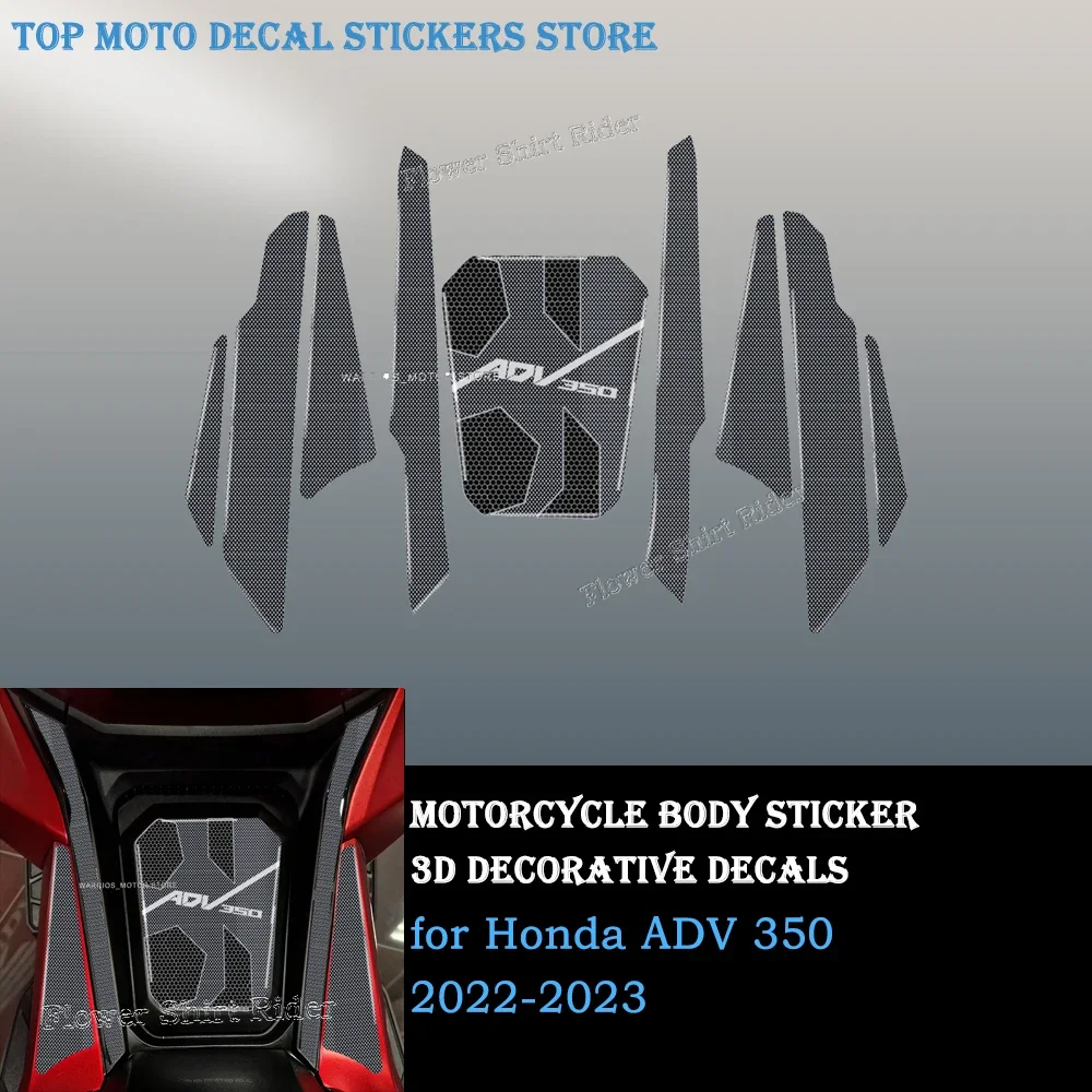 

Motorcycle Stickers Resin 3D Guards Foot Board Door For HONDA ADV350 ADV 350 2022 2023