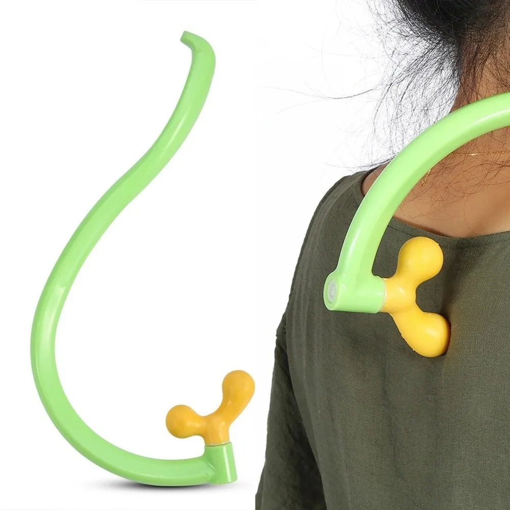 Dual Head Trigger Point Massager Dual Trigger Point Plastic Self Massager Simulates Massage Deep Tissue Massager