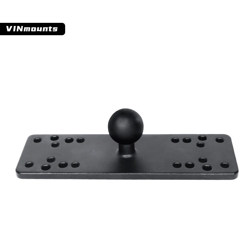 Support VINmounts 1" pour sondeur pêche en aluminium, compatible bras RAM B-Style double embase