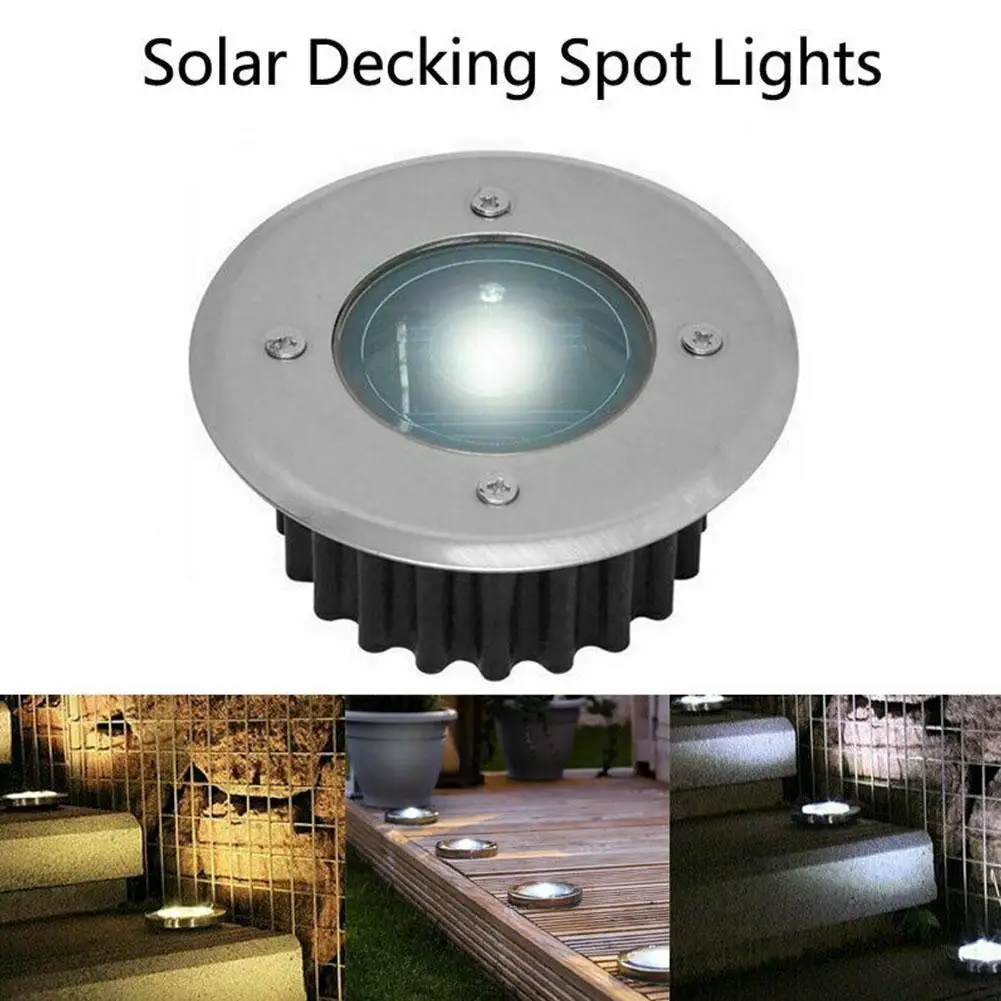 Solar Disk Lights Solar Ground Lights Outdoor Waterproof Stainless