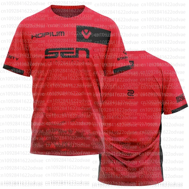 thumbnail image 1 of Camiseta de manga corta deportiva de verano para hombre del equipo de deportes electrónicos Sentinels 2025, uniforme personalizado para jugar al juego Valorant, impresión 3D, 1 of 4