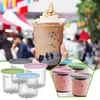 4Pcs/lot Ice Cream Pints Cup, Ice Cream Containers with Lids for Ninja Creami Pints NC301 NC300 NC299AMZ Series Ice Cream Maker 6