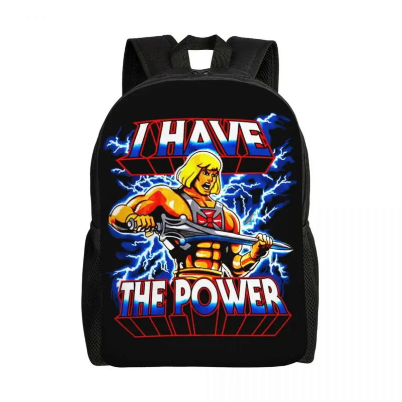 

Masters Of The Universe Backpack for Girls Boys Power He-Man College School Travel Bags Women Men Bookbag Fits 15 Inch Laptop