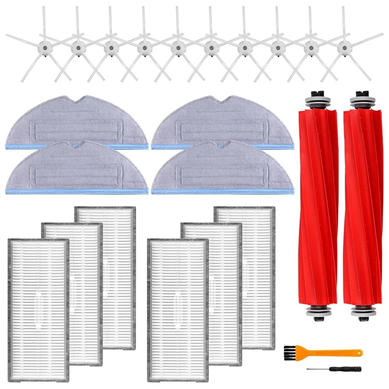 

S7 Replacement Parts Kit Compatible For Roborock S7, S7+,S7 Maxv,S7 Maxv Plus, Include Main Brush Mop Cloth