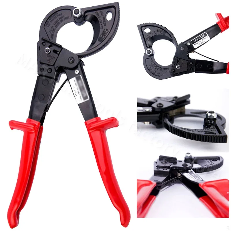 Ratchet Electrician Cable Cutter Electrician Wire Cutting Scissors Copper Aluminum Wire Cutting Plier Multi Type Wire Cutter 3