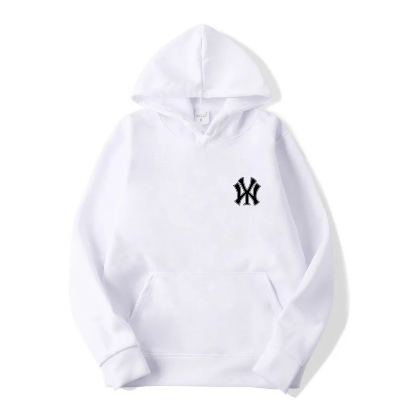 thumbnail image 1 of Sudadera con capucha de color liso para hombre y mujer, suéteres de manga larga, sudaderas informales holgadas con cuello redondo, camisetas inferiores, pulóveres, 1 of 4
