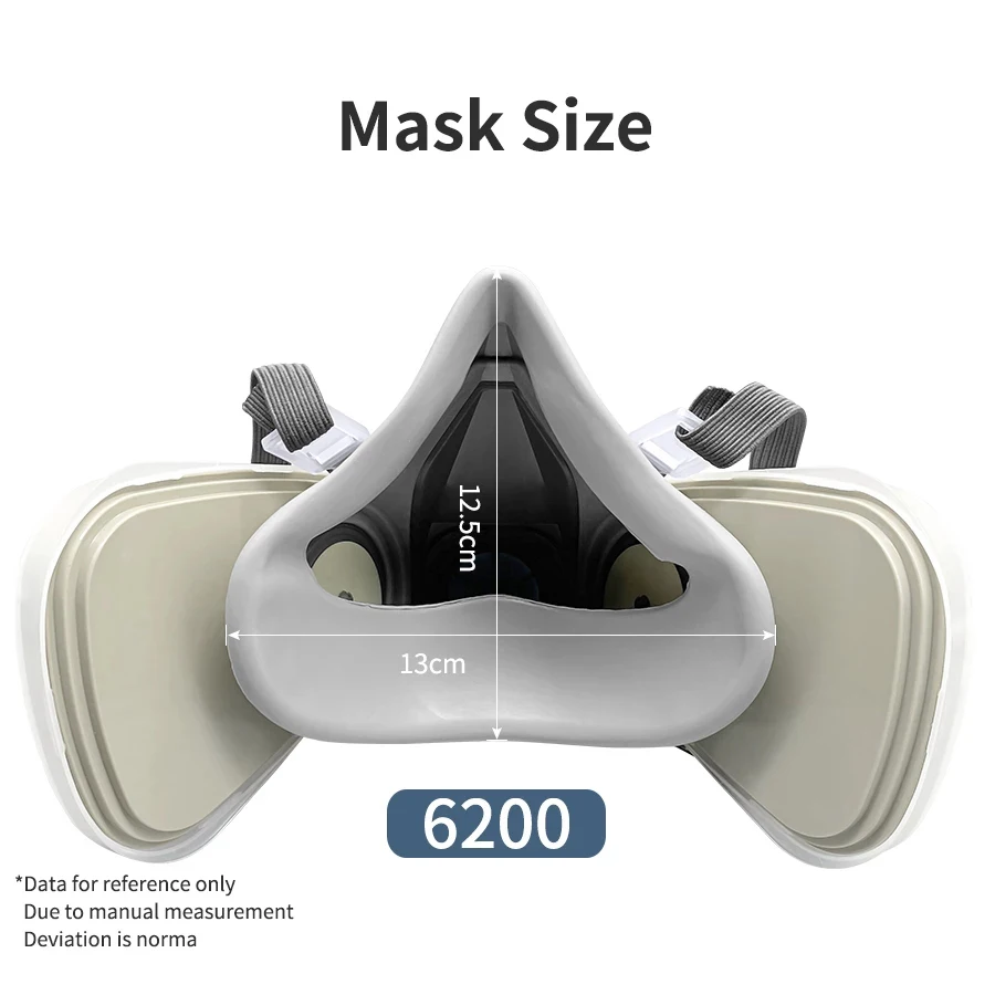 Enhanced Safety Respirator Mask with Particle Filters for Industrial and Paint Applications