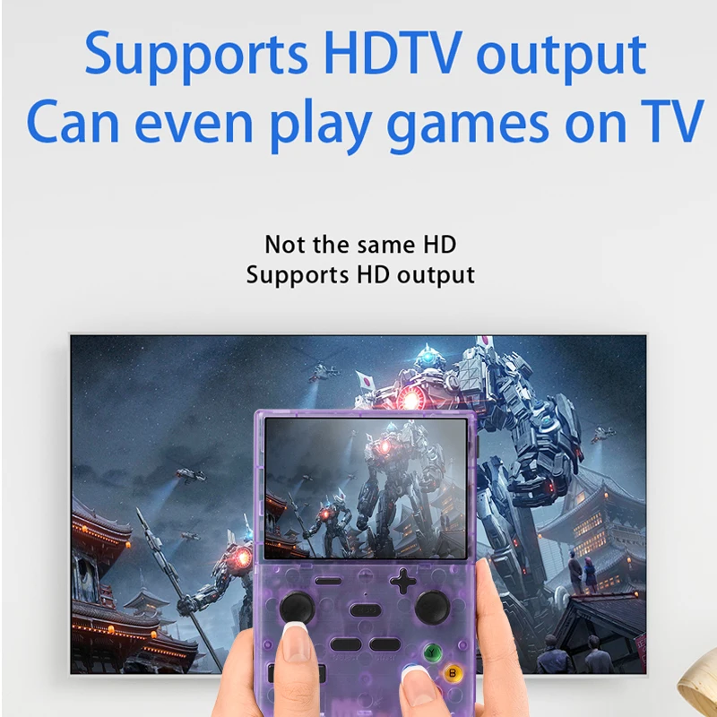 XGB35 Portable Game Console 40000 + Gaming 2000mAh Battery 3.5'' IPS Screen Linux System Dual Controller Children's Toys Gift