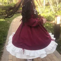 Cute Women's Lolita OP Dress Japanese Harajuku Long Sleeves Doll Dress Lolita Skirt Spring Summer Soft Girl Lolita - Image 3