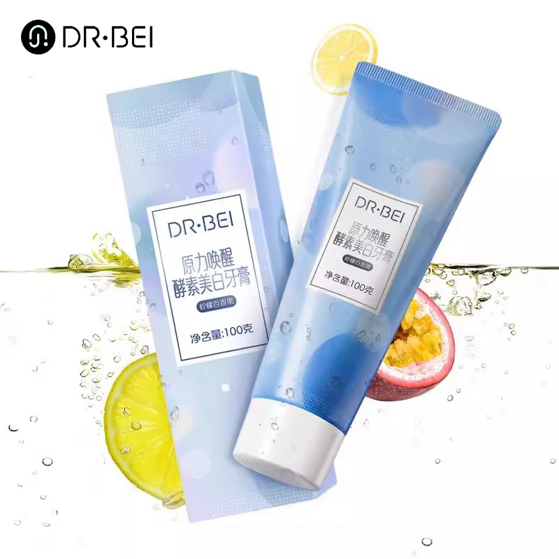 Youpin DR.BEI Enzyme Whitening Toothpaste Refreshing Fruit Flavor Discoloration Fresh Breath Removal Teeth Stains 100g for Girls dog toothpaste dog oral care toothpaste for pets teeth cleaning whitening oral cares dogs brushing supplies pet supplies