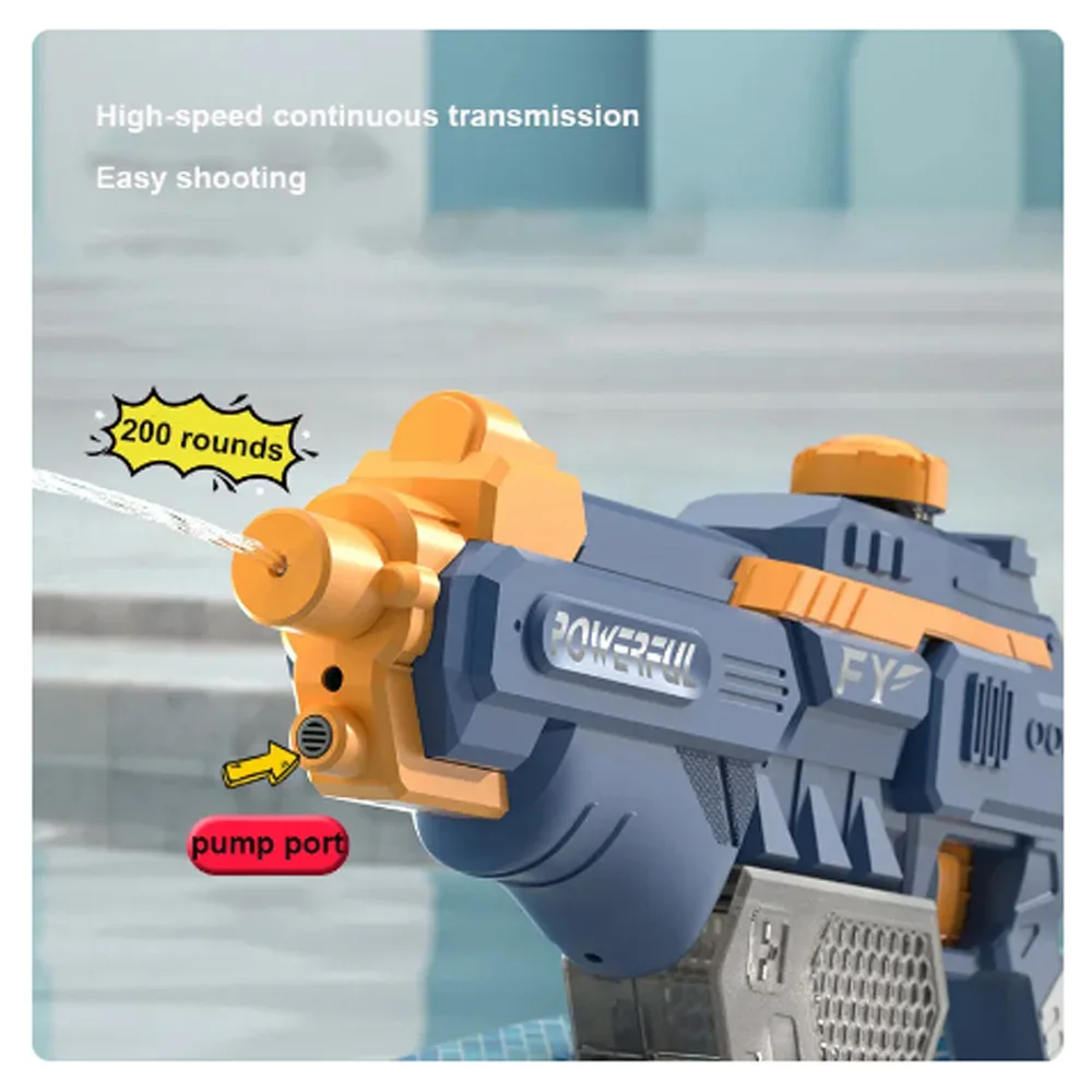 Free Shipping Electric Water Gun Powerful Water Blasters Squirt Guns Large-capacity Water Tank Summer Swimming Pool Outdoor Toy 3