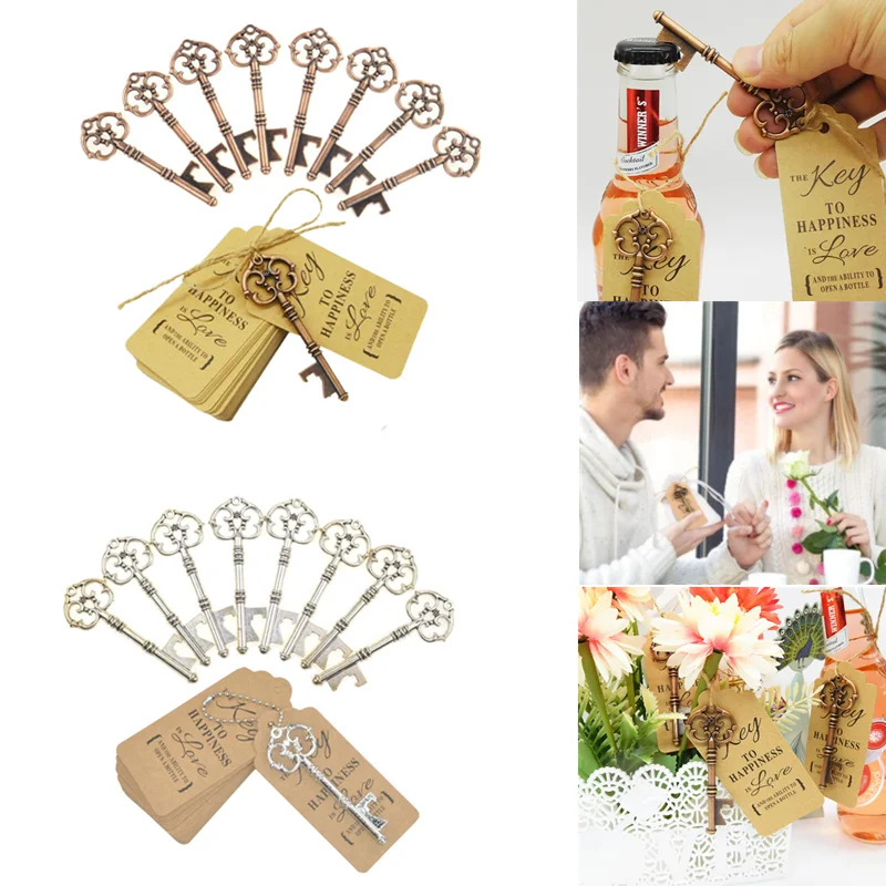 

Skeleton Key Bottle Opener Beer Opener Wedding Favors Gifts for Guests Rustic Party Wedding Decoration Bridal Shower Supplies