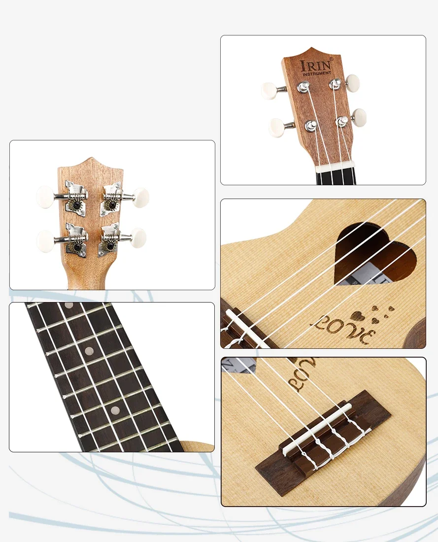 17 Inch Ukulele Set 4 String With Storage Bag