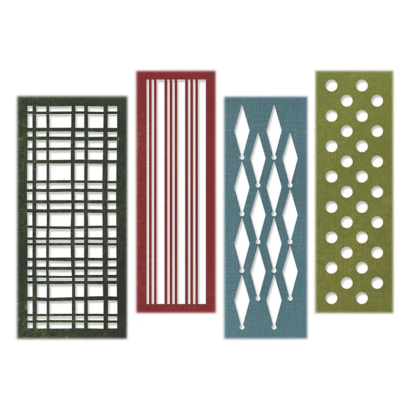 2023 New Border Frame Metal Cutting Muore Sfondo E Bordo Fustellato Scrapbooking Per Artigianato Carta Carta Che Fa Nessun Set Di Francobolli