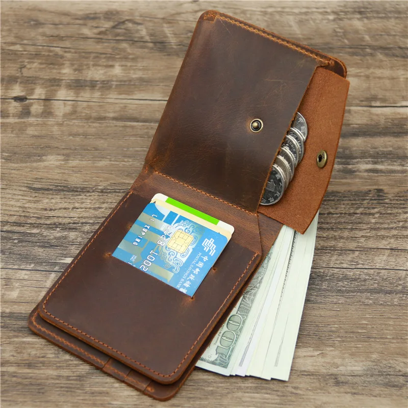 Valhalla Viking Wallet for Men with Coin Pocket Hall of The Slain  Minimalist Wallet Genuine Leather 3
