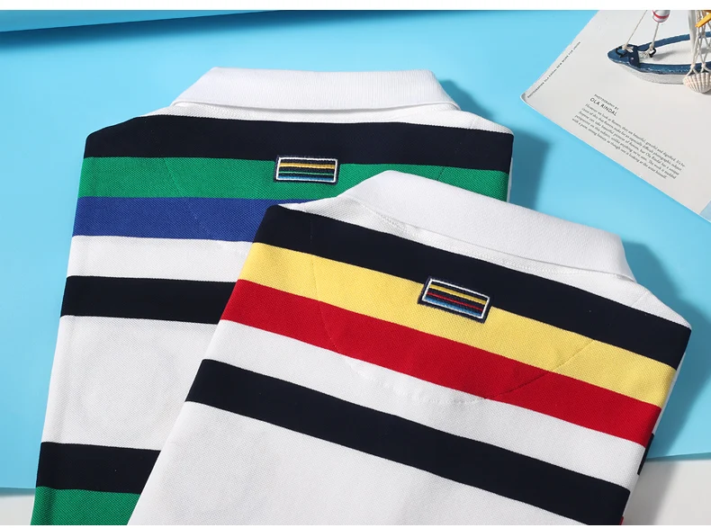 New Summer Cotton Striped Loose Stretching Polo Shirt for Men Bruce&Shark Fashion Casual Men's Polo Big Size 4XL Men POLOS 28 S150e25222b0a47909060cf0ddca91bf1e