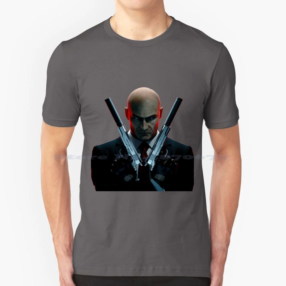 47 Agente Hitman T-Shirt Classica T-Shirt 100% Cotone Tee 47 Agente Hitman Classic