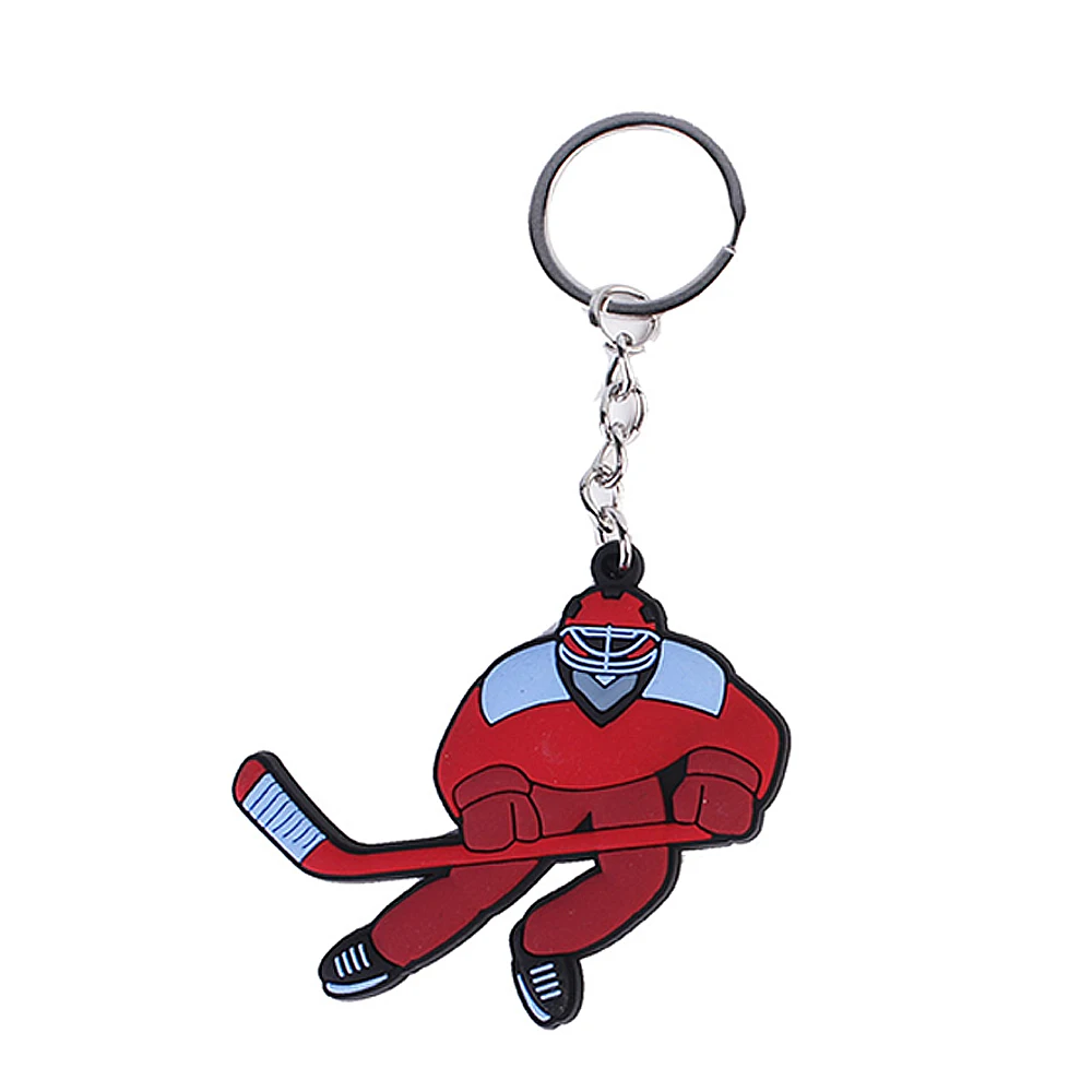 Hockey Keychain Ice Hockey Fan Gifts Kids Gift Sports Party Decoration Accessories 5Pcs