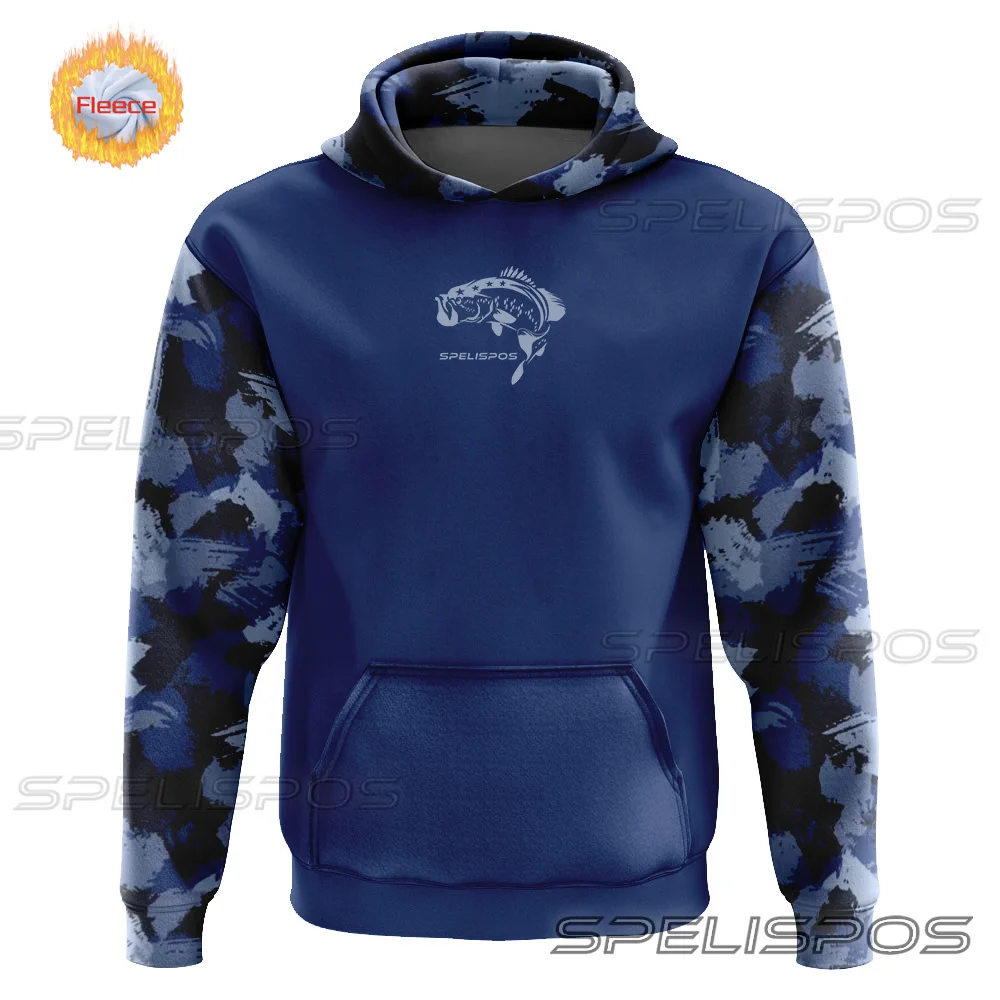 Sparispos inverno nuovi vestiti da pesca da uomo giacca da pesca calda indossando cappello maglione Casual sport Top manica lunga con cappuccio vestiti