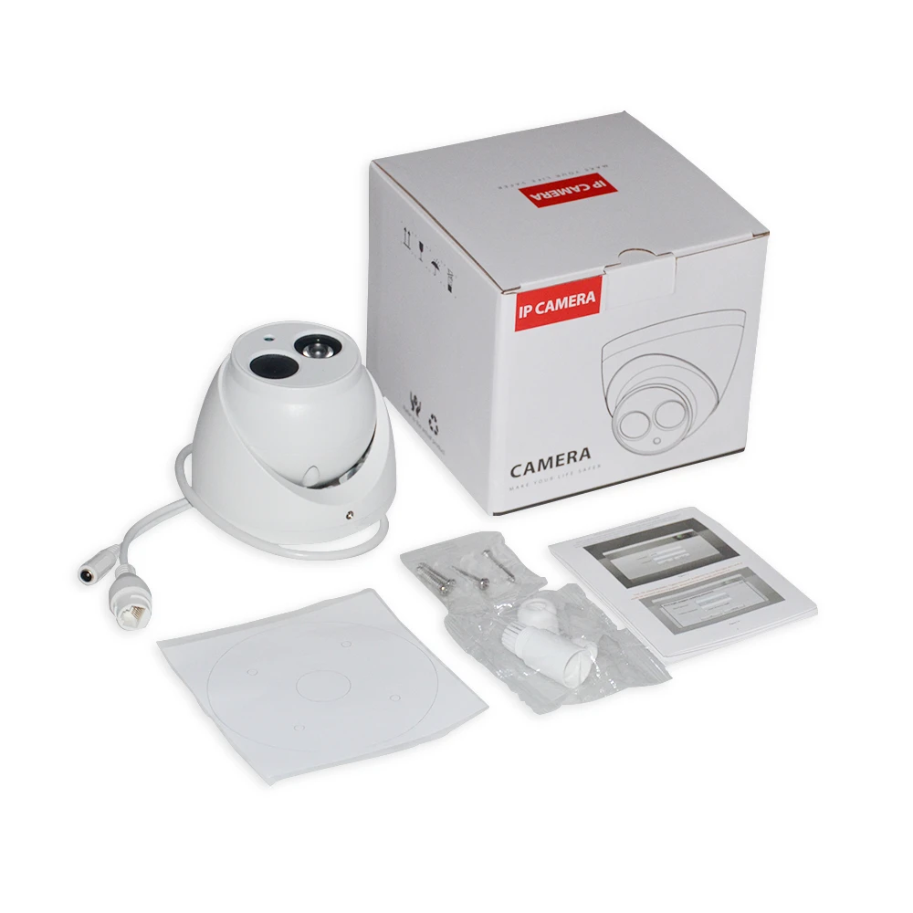 Dahua IP Camera IPC-HDW4631C-A 6MP HD POE Metal Case Built-in MIC Night Vision Surveillance Video For IPC Webcam