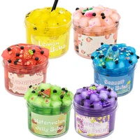 70/300ml Large Capacity Crunchy Slime Kit Premade Crystal Slime Set Super Soft And Non-Sticky Jelly Cube Slime Party Favor Gifts 1