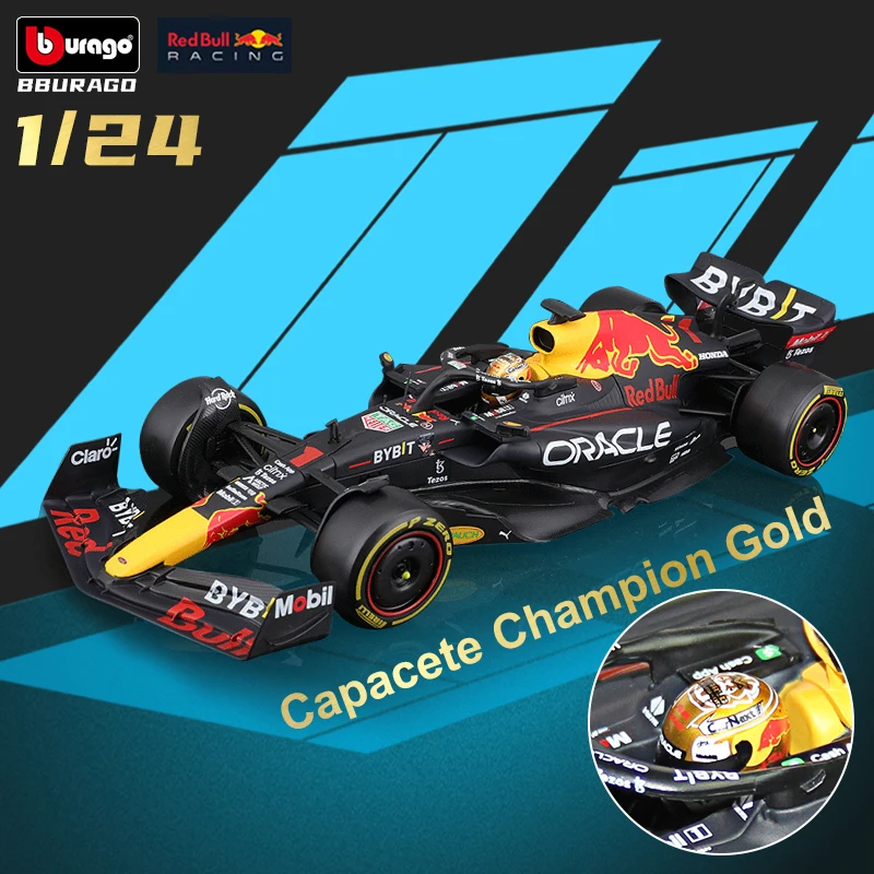 Bburago F1 Red Bull modelo carro brinquedos 1 24 RB18 1 Max Verstappen 