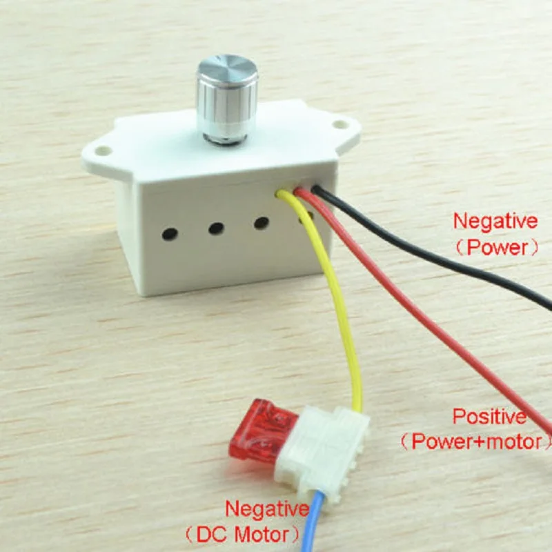 10A 12-24V HW-A-1020B PWM DC Electronic Motor Controller Automobile Fan Stepless Speed Switch