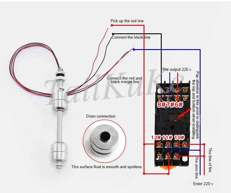 nível de água, controlador de nível, sensor