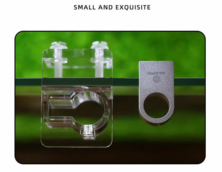 MINI Aluminium Befestigungs Halterung Halter Aquarium Aquatische Fisch Pflanze Tank Fütterung Klemmen Wasser Schlauch Filter Liefert Zubehör – Detail 9