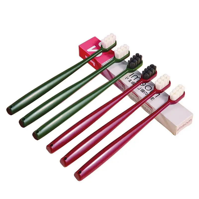 

Extra Soft Toothbrush Oral Care Toothbrushes Bulk With Soft Bristles Individually Wrapped 6pcs/set Toothbrush For Sensitive Gums