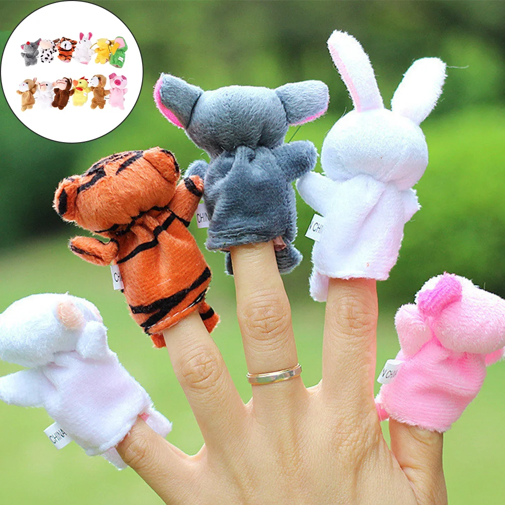 

12 Pcs Fidget Toys for Toddlers Finger Puppet Story Accessory Hand 6cm Adorable Puppets Preschool