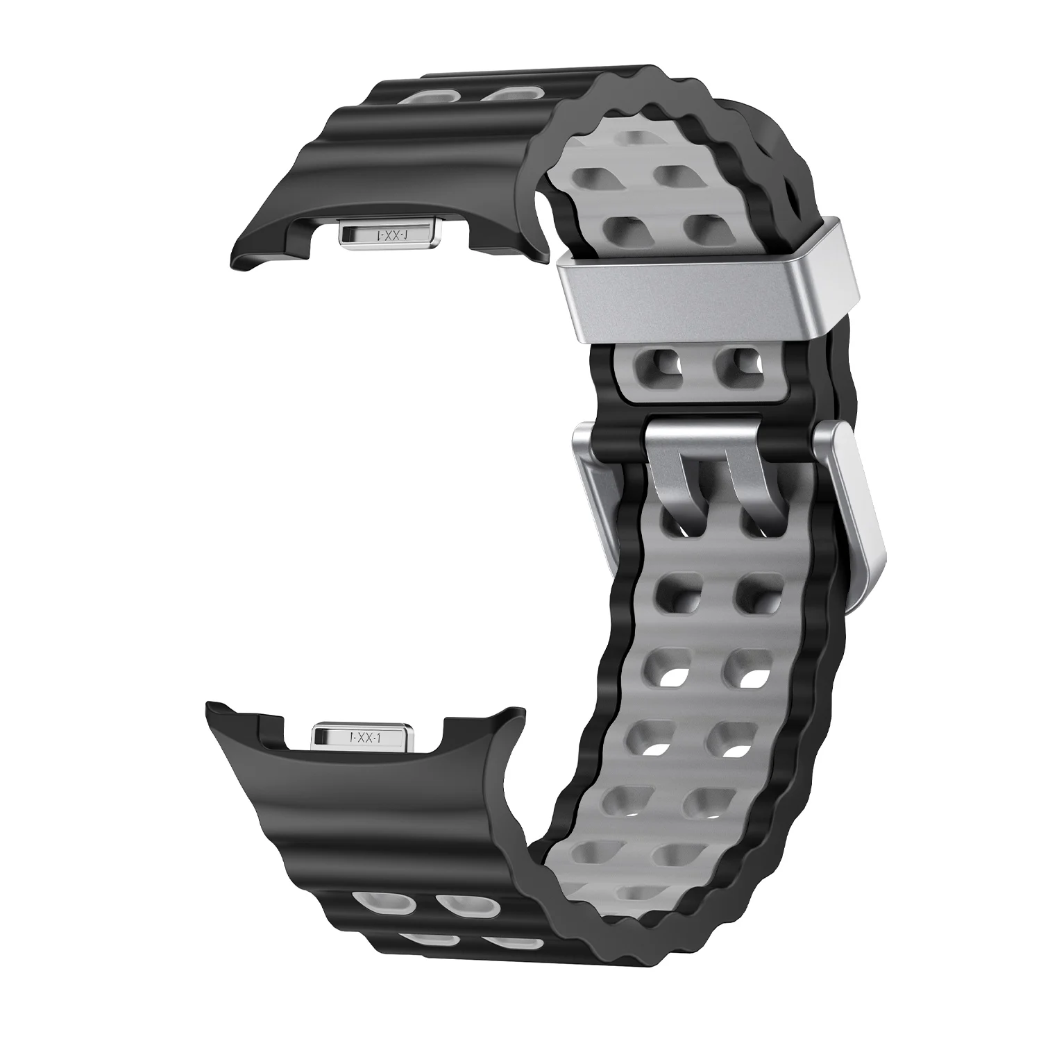 Two-Tone Silicone Sport Band Replacement for Galaxy Watch 8 Classic 46MM