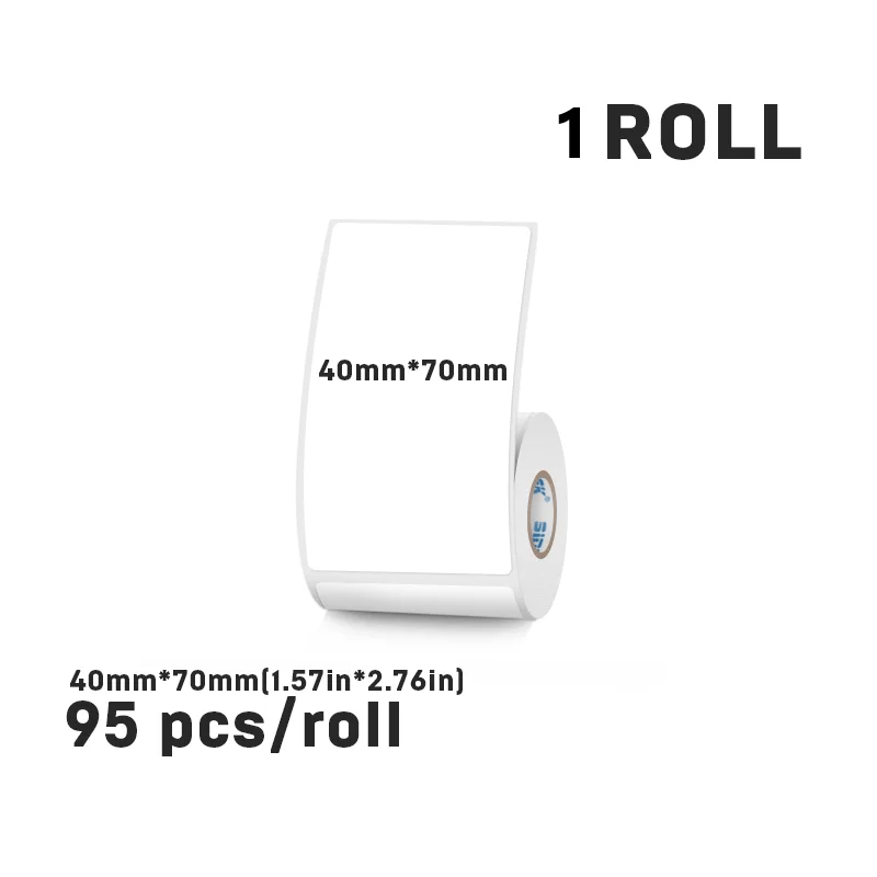 40 مللي متر عرض الحرارية التسمية ملصق أبيض ذاتية ا...