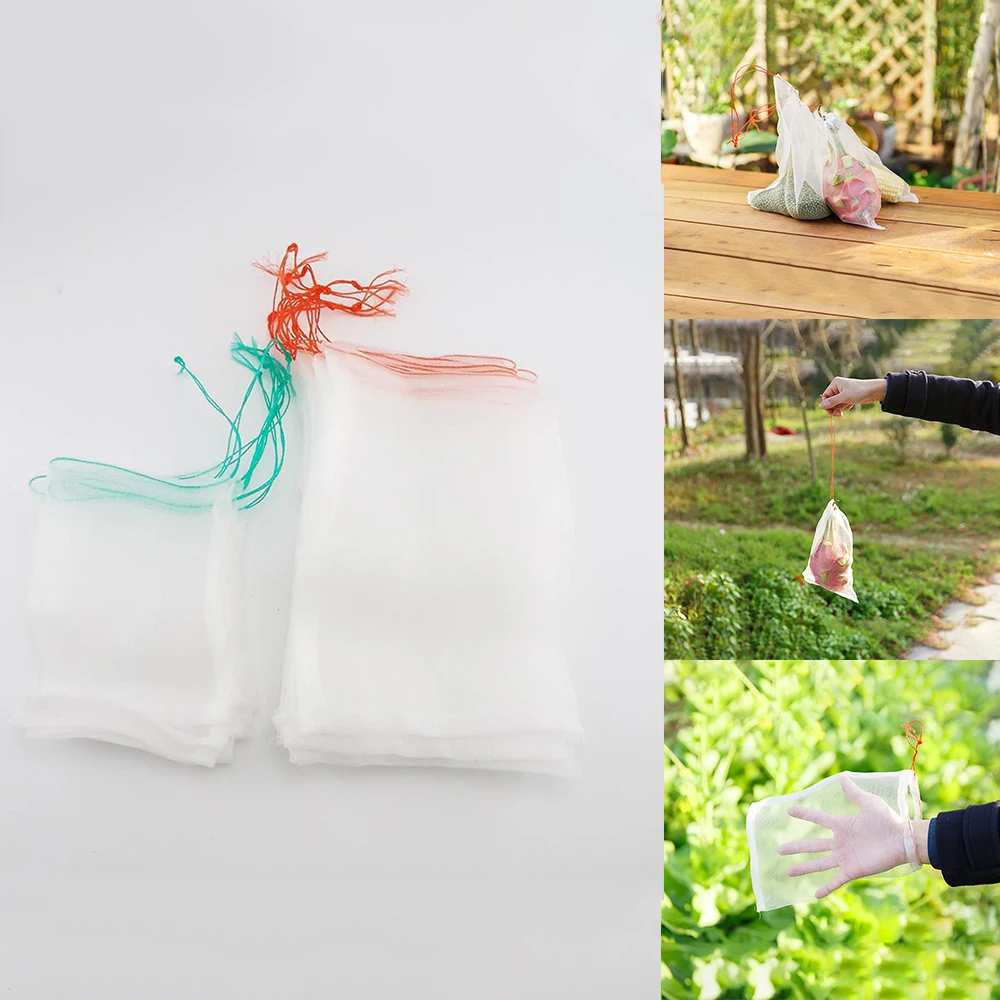 

Garden Netting Bags Vegetable Grapes Fruit Protection Grow Bag Agricultural Mesh Agricultural Pest Control Anti-Bird Reusable