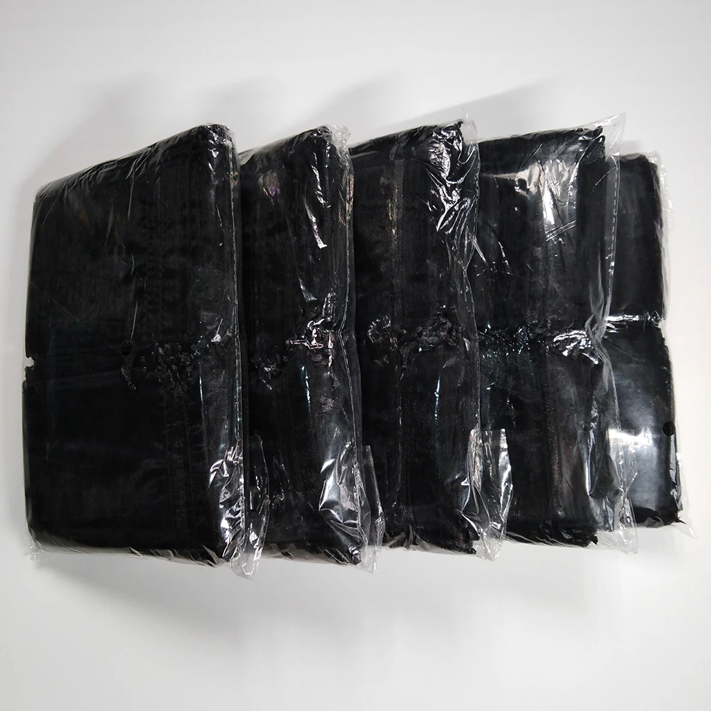 Household 100pcs Drawable Black Small / Big Organza Bags Favor Wedding Party Christmas Gift Bag Jewelry Packaging Bags Pouches