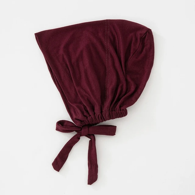 82 couleurs cravate dos sous-embouts mode femmes intérieur Hijab casquette musulmane Bonnet plaine islamique coton Spandex Jersey DEW sous-écharpe